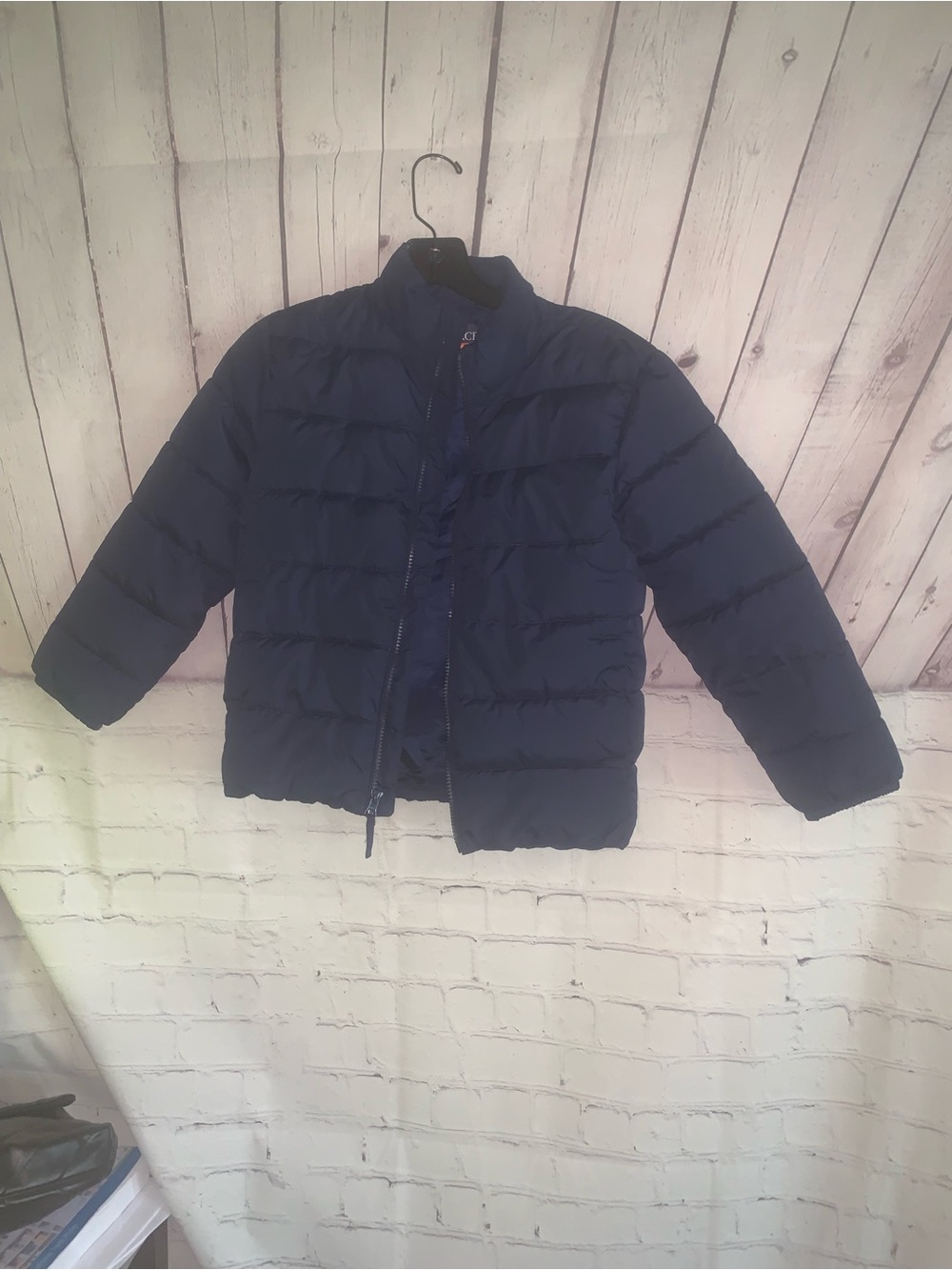 Place Navy Quilted Puffer Jacket